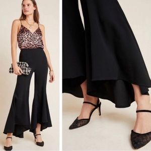 Anthropologie super flare zinnia trousers